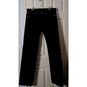 Levi's 505 Black Jeans Men's Denim 34x34 (36x33 1/2) Made In 2017